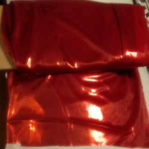 Red sheer fabric